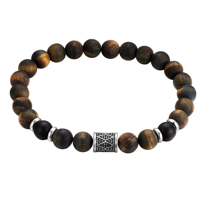 True Rebels, Bratara cu agat si ochi-de-tigru, Argintiu