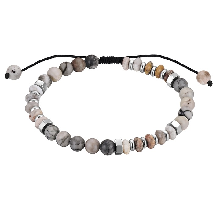 True Rebels, Bratara ajustabila cu jasp, Argintiu