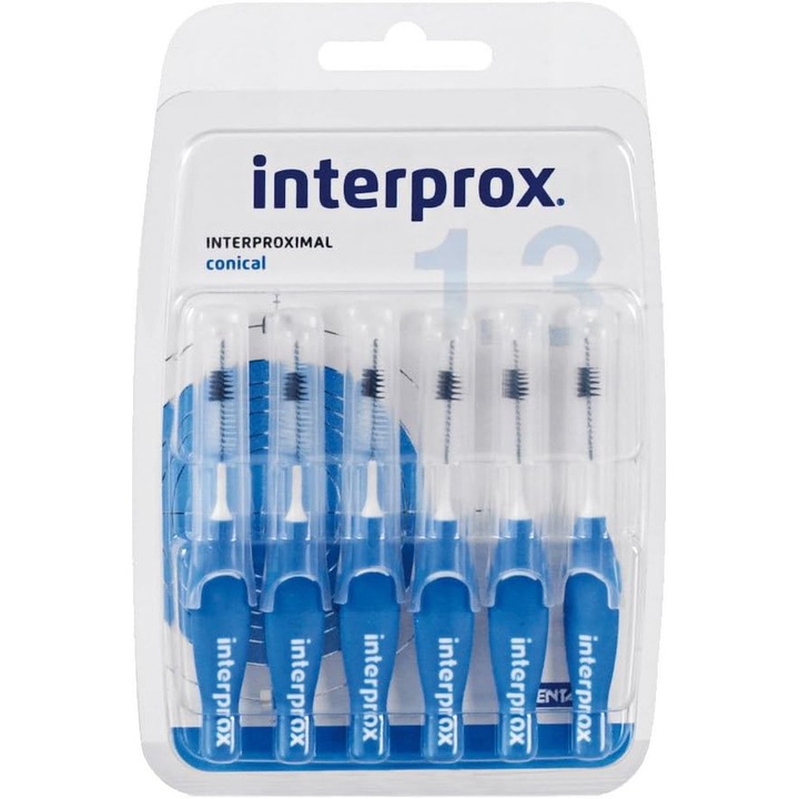 Periute Interdentare Interprox Albastre Conice 18 Bucati