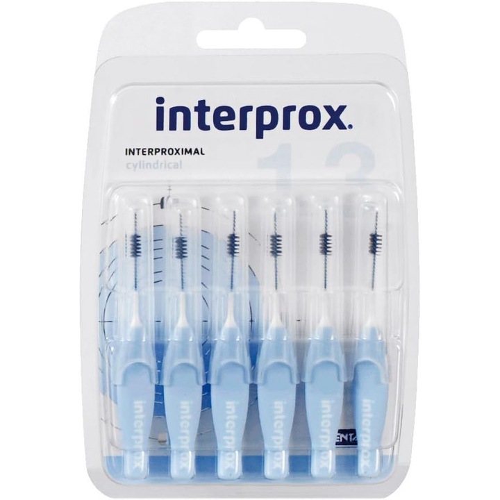 Periute Interdentare Interprox Cilindrice Albastre 18 Bucati