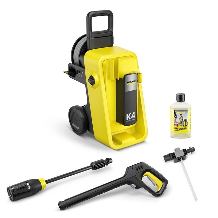Aparat de spalat cu presiune Karcher K 4 Comfort Premium, galben, 130 bar, 420 l/h