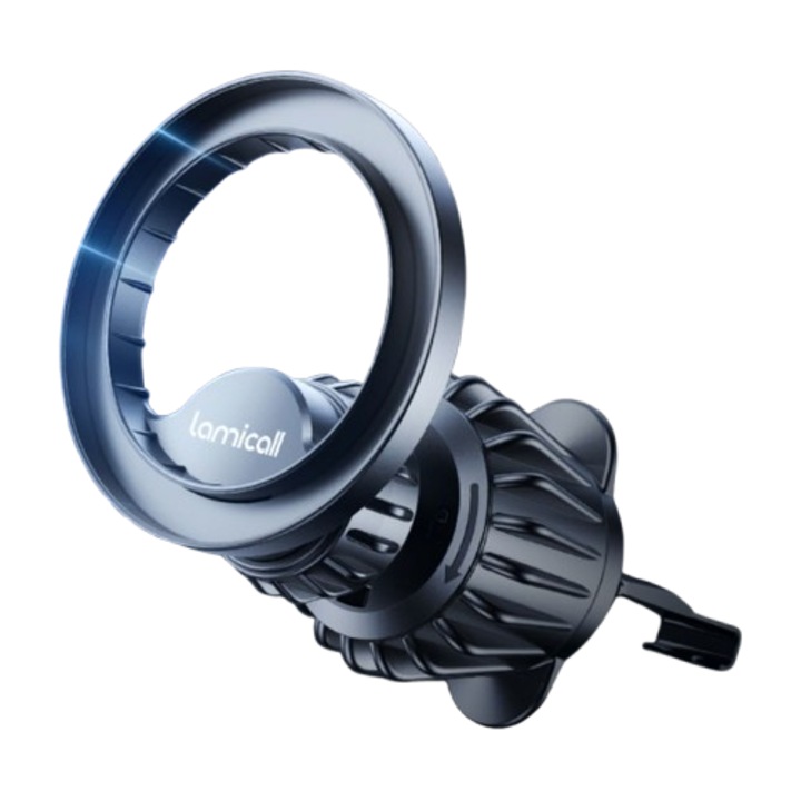 Suport Auto Magnetic Lamicall, Prindere Ventilatie, Capacitate 20 Kg, Rotire 360, Compatibilitate Universală