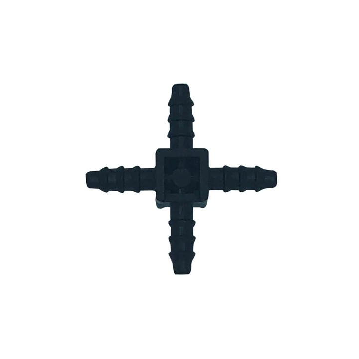 Conector CRUCE PAA-auto 6mm D ext pentru furtunuri plastic, utilizare eficientă, instalare ușoară
