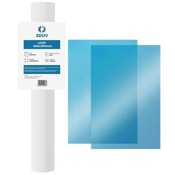 NFEP фолио, 3DUV, 450x290 мм, 2 бр., за 3D принтер