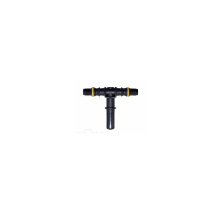 Conector Teu 7.89, PAA-auto, pentru conducte alimentare, plastic, 2x furtun 8mm D ext