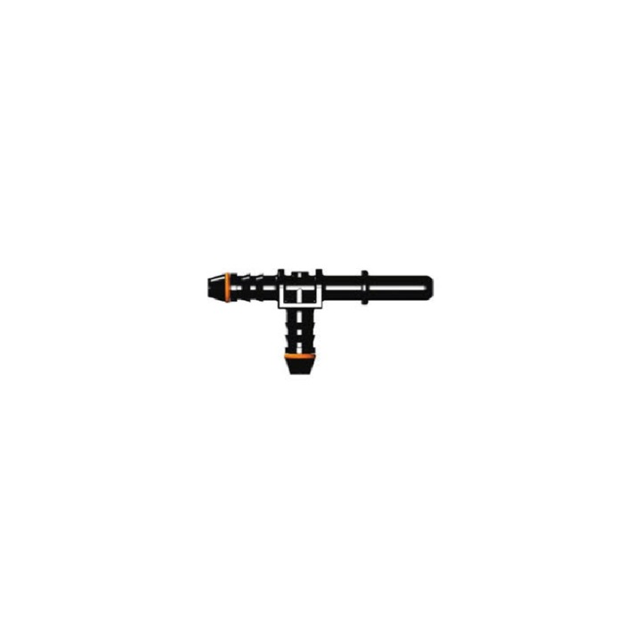 Conector Teu 7.89 PAA-auto, plastic, pentru conducte alimentare, 2x10mm