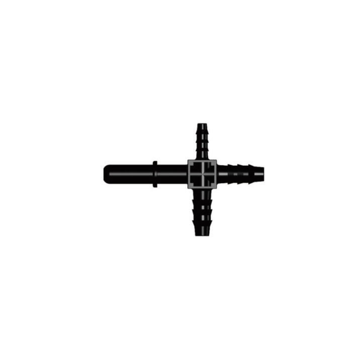 Conector cruce 7.89 PAA-auto pentru furtun plastic 1x6mm și 2x8mm, material plastic