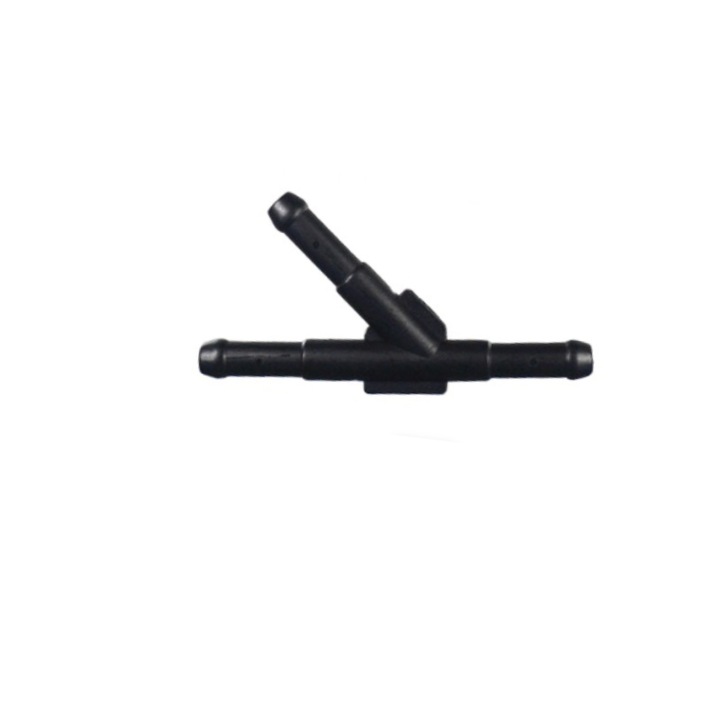 Conector tip Y plastic, 10x10x10cm, pentru furtun combustibil cauciuc O6 mm