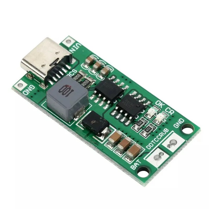 Заряден модул за 18650 Li-Ion батерии, 3S 2A с USB-C порт