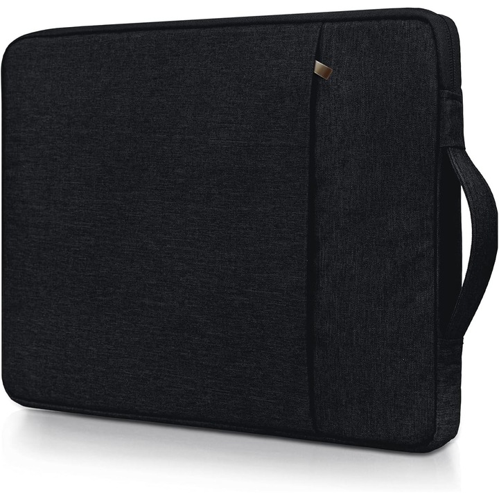 Husa laptop RAINYEAR 15 inch, geanta protectie, neagra