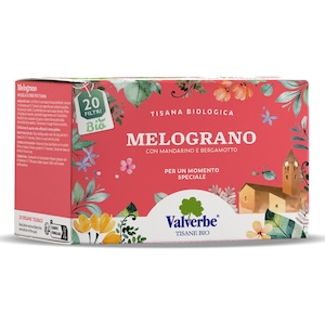 Ceai cu rodie si ceai verde, bio, Valverbe, 20 plicuri x 1.5 g