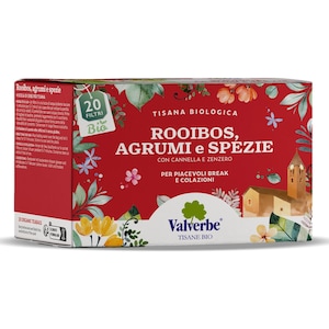 Ceai rooibos cu citrice si condimente, bio, Valverbe, 20 plicuri x 1.5 g