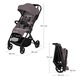 Carucior sport Lionelo Tansi, 0-22 kg, sistem Graveltech, usor, Gri, set complet