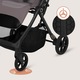 Carucior sport Lionelo Tansi, 0-22 kg, sistem Graveltech, usor, Gri, set complet