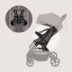Carucior sport Lionelo Tansi, 0-22 kg, sistem Graveltech, usor, Gri, set complet