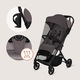 Carucior sport Lionelo Tansi, 0-22 kg, sistem Graveltech, usor, Gri, set complet