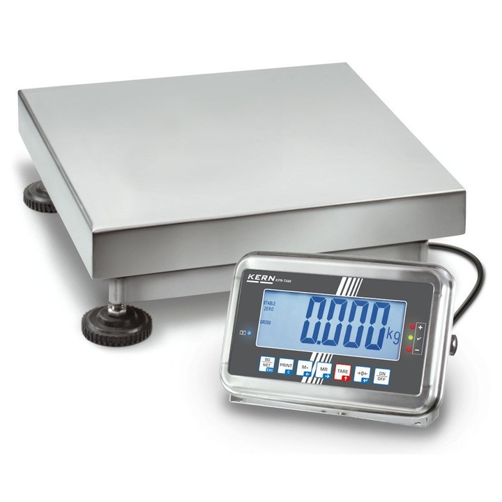 Cantar platforma inox KERN SFB 100K-2XLM, 150kg, IP65, platforma XL 650x500mm