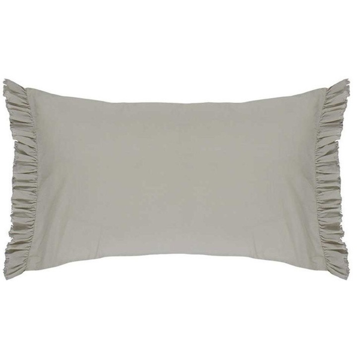 Díszpárna, pamut, díszpárna, 100% pamut - kő színű, Essenza, kő - kő