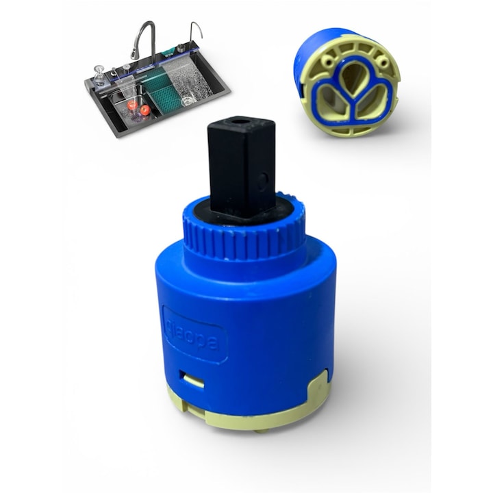 Cartus schimb baterie chiuveta multifunctionala, AVI®, Ø 35 mm, inaltime 54 mm, buton reglaj temperatura, AVI-X4089