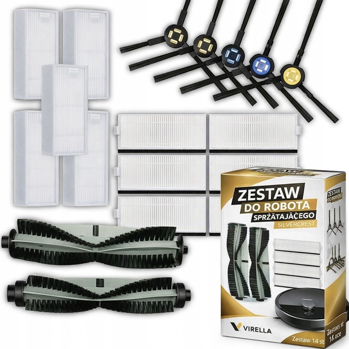 Set mare de accesorii, filtre perii pentru Silvercrest, Virella, SSRA1 SSR1 ILIFE A9S