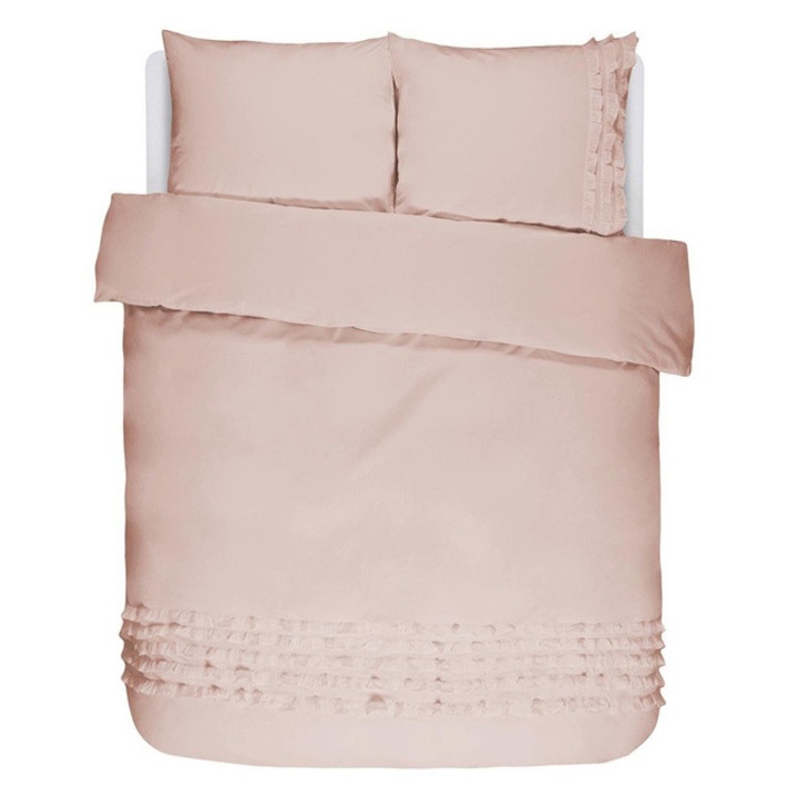 Párna- és takaróhuzat szett 2 fő részére, selyemhatású ágynemű, 100% pamut, 200 x 220 cm, Essenza