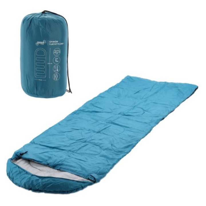 Sac de dormit, ramiz, 220 x 75 CM, albastru