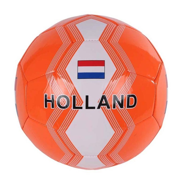 Minge de fotbal Avaleea Game Time Holland, 23 cm, Portocalie, pentru copii