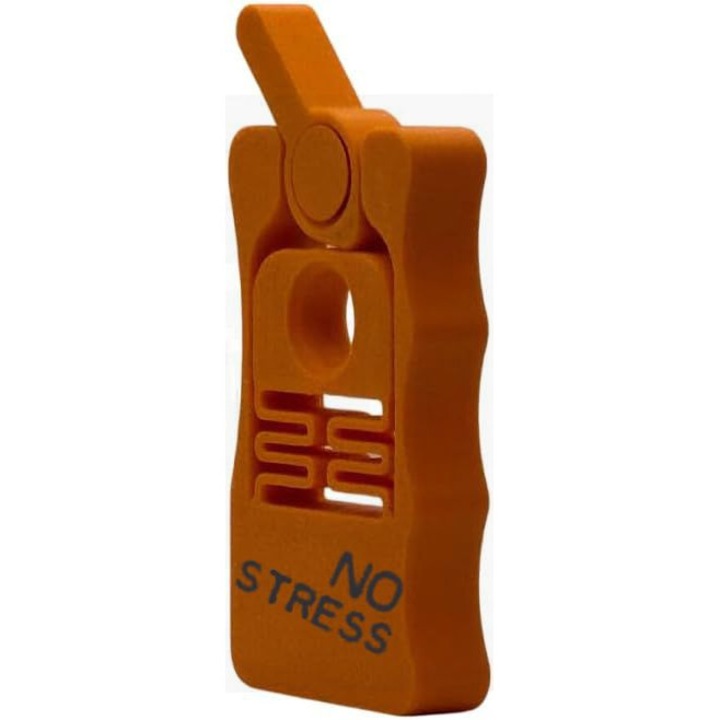 Jucarie fidget spinner, maneta de comutare, anti-stres, jucarie senzoriala pentu concentrare, anti-anxietate, usor, portabil, orange cu text