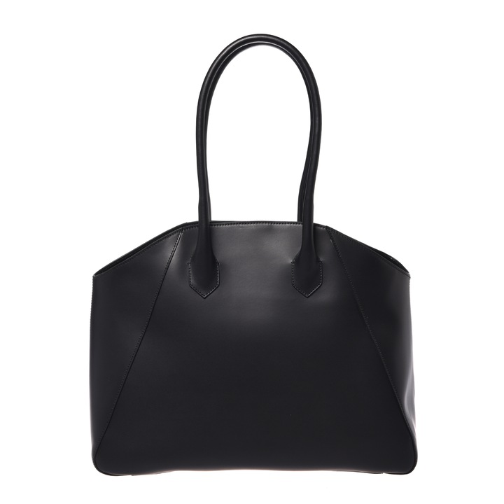 Baldinini, Geanta din piele cu bareta de umar, Negru