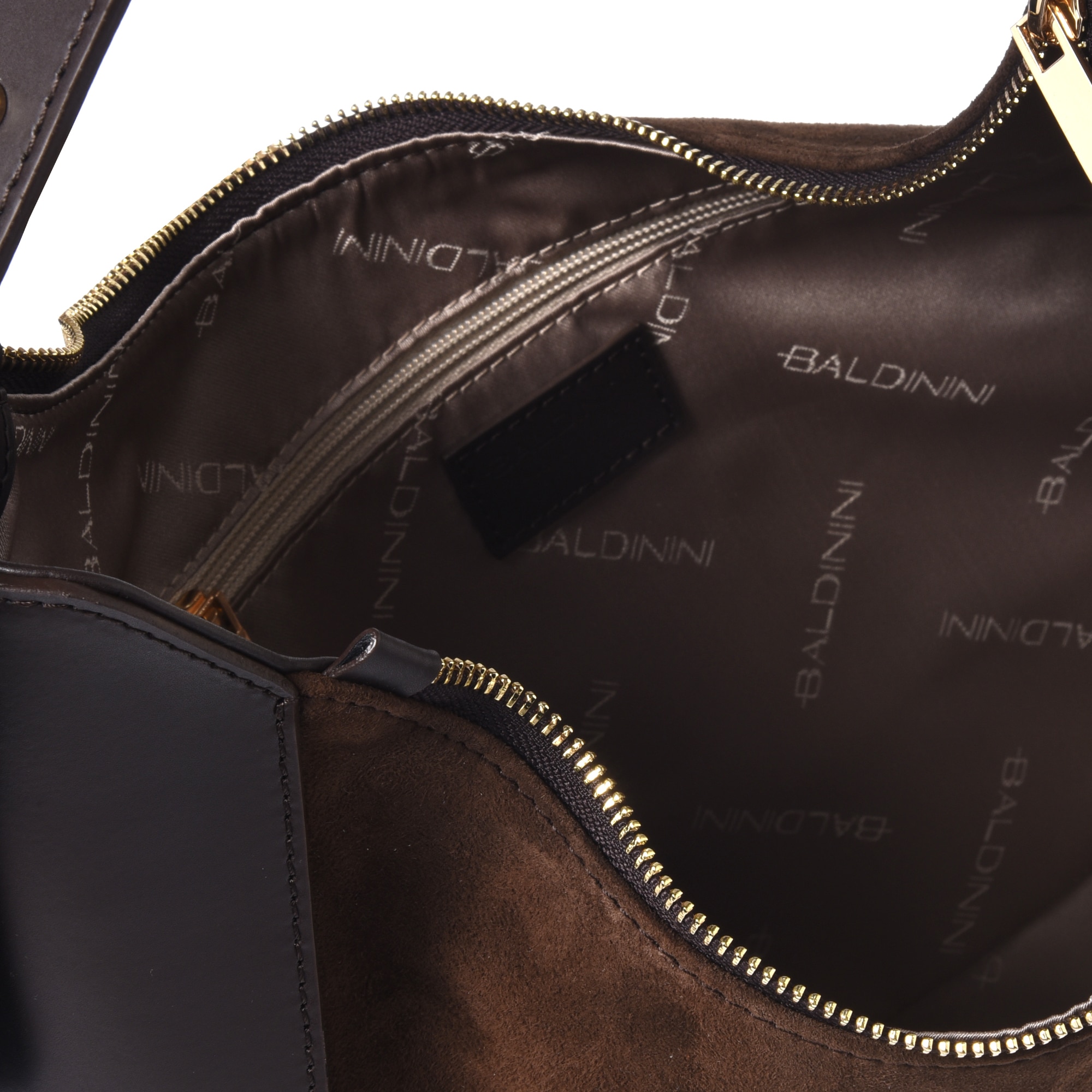 Baldinini, Geanta din piele cu bareta de umar ajustabila, Maro