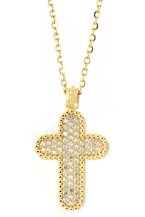 Colier dama, Val'Oro, aur, cu pandantiv, auriu