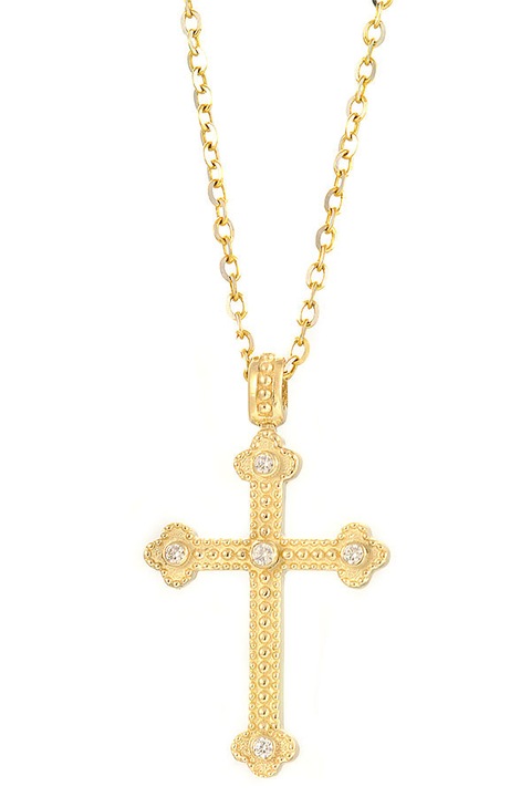 Colier dama, Val'Oro, aur, cu pandantiv, auriu