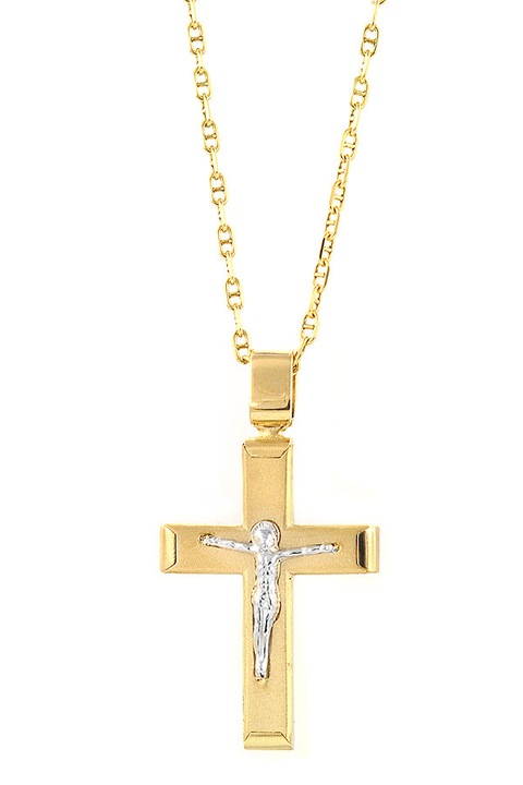 Colier dama, Val'Oro, aur, cu pandantiv, auriu