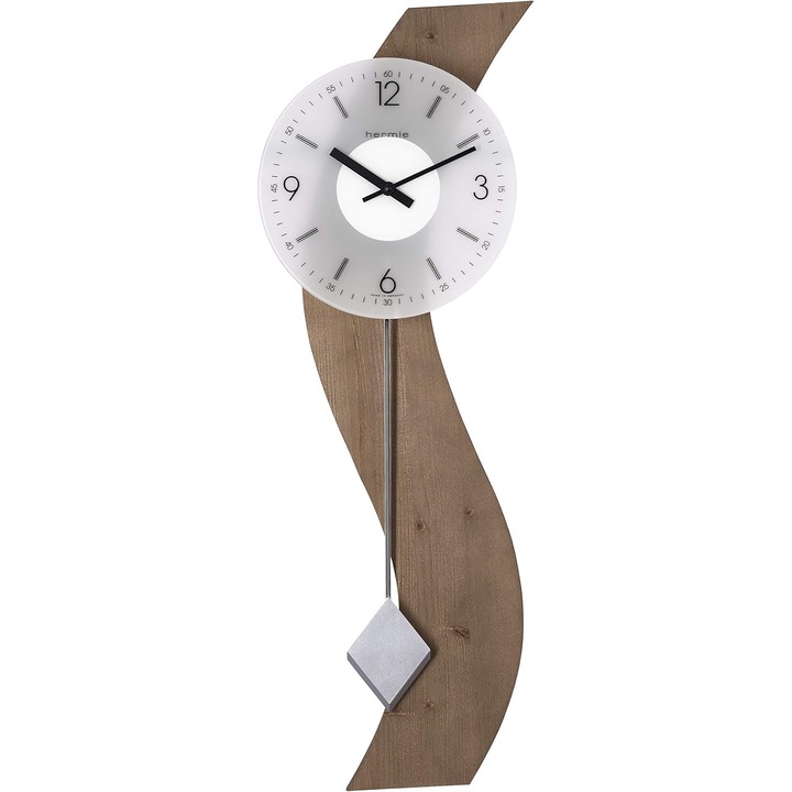 Ceas de Perete Hermle cu Pendul, Stejar, Mecanism Quartz