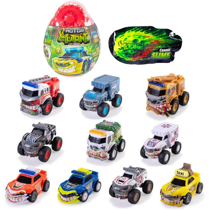 Jármű meglepetés tojásban MONSTER Motor Mutants Dickie