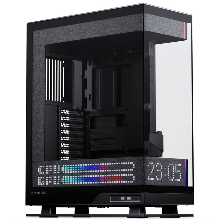 Phanteks Evolv X2 Matrix EATX компютърна кутия, 900 LED Matrix дисплей, черна - PH-ES524XM_DBK01