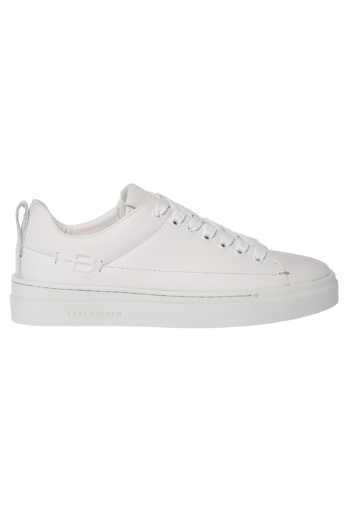 Baldinini, Pantofi sport low-cut din piele, Alb