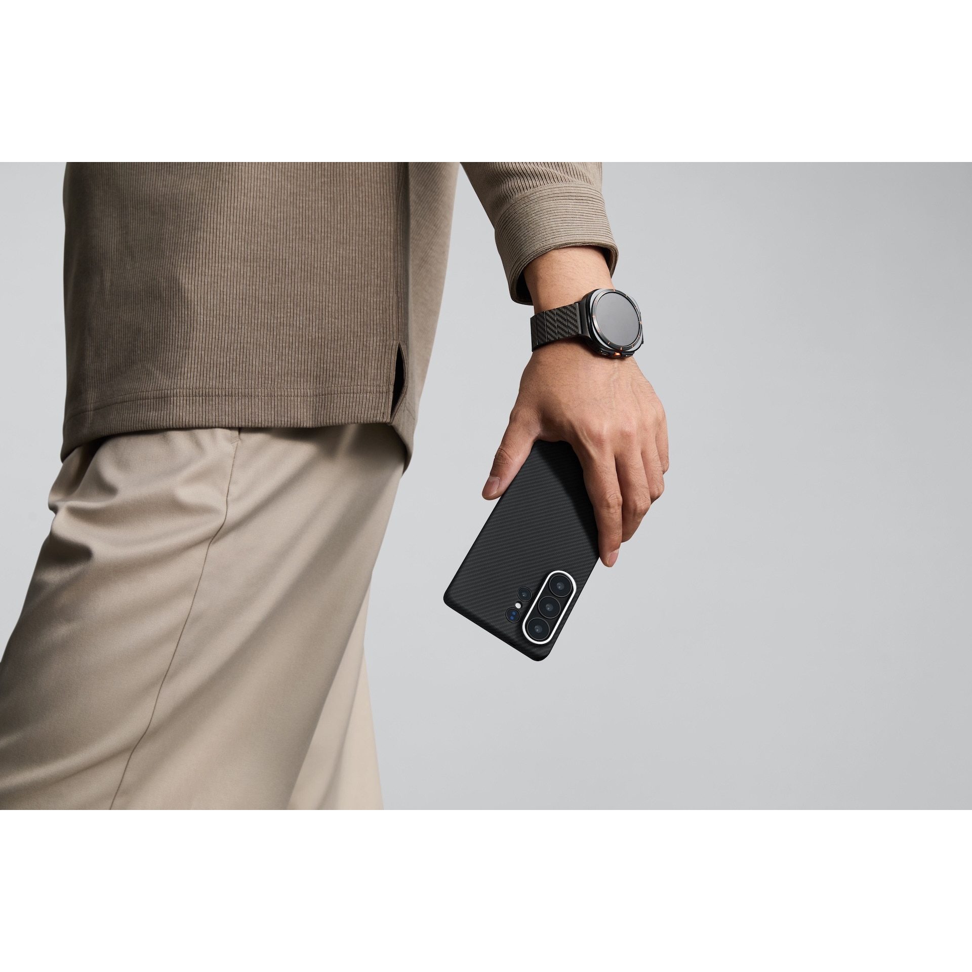 Husa de protectie Pitaka Ultra-Slim Edge Aramida pentru Samsung Galaxy S26 Ultra Negru / Gri