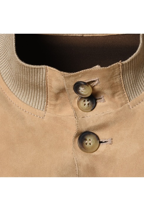 Baldinini, Jacheta de piele intoarsa cu buzunare oblice, Bej