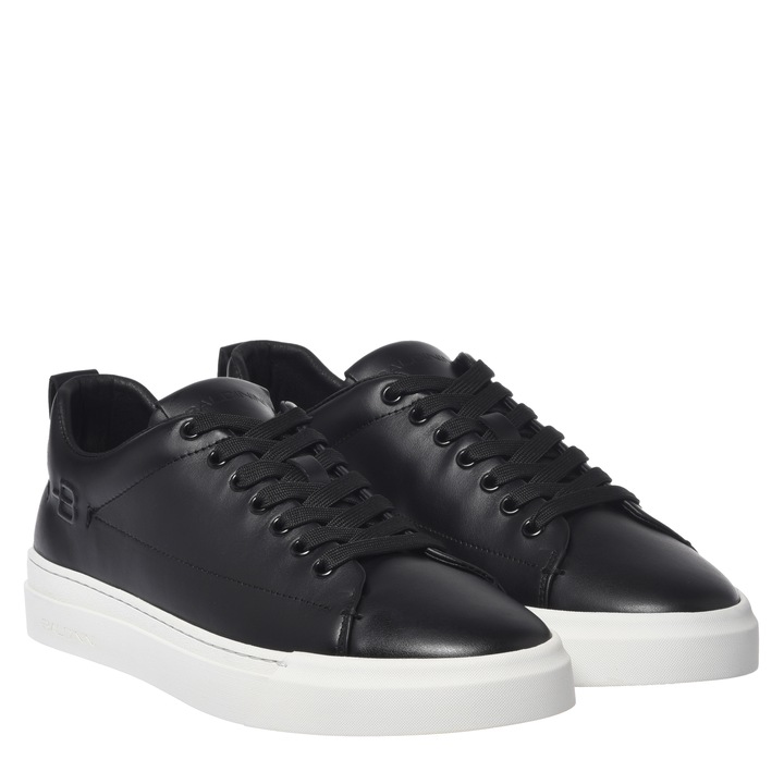 Baldinini, Pantofi sport low-cut de piele, Negru