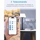 Priza Inteligenta Meross HomeKit, 3 Schuko, 4 USB, Protectie Supratensiune