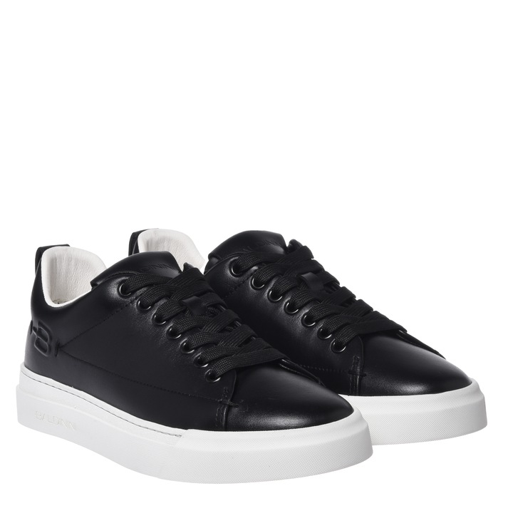 Baldinini, Pantofi sport uni de piele, Negru
