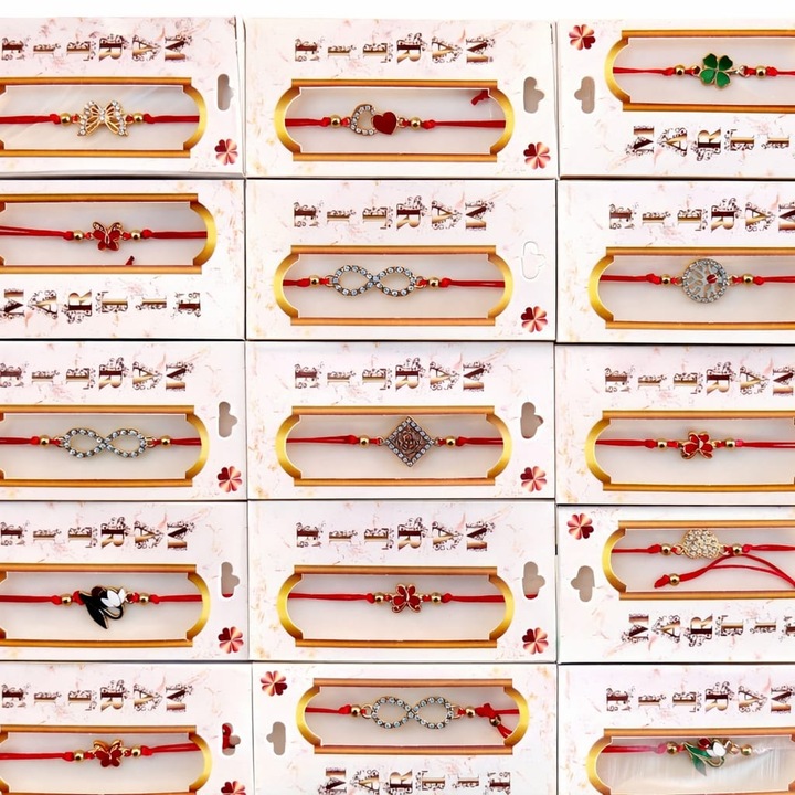 Set Brățări Mărțișor Dama, Snur Roșu Ajustabil, 15 bucăți, Ambalaj Cadou