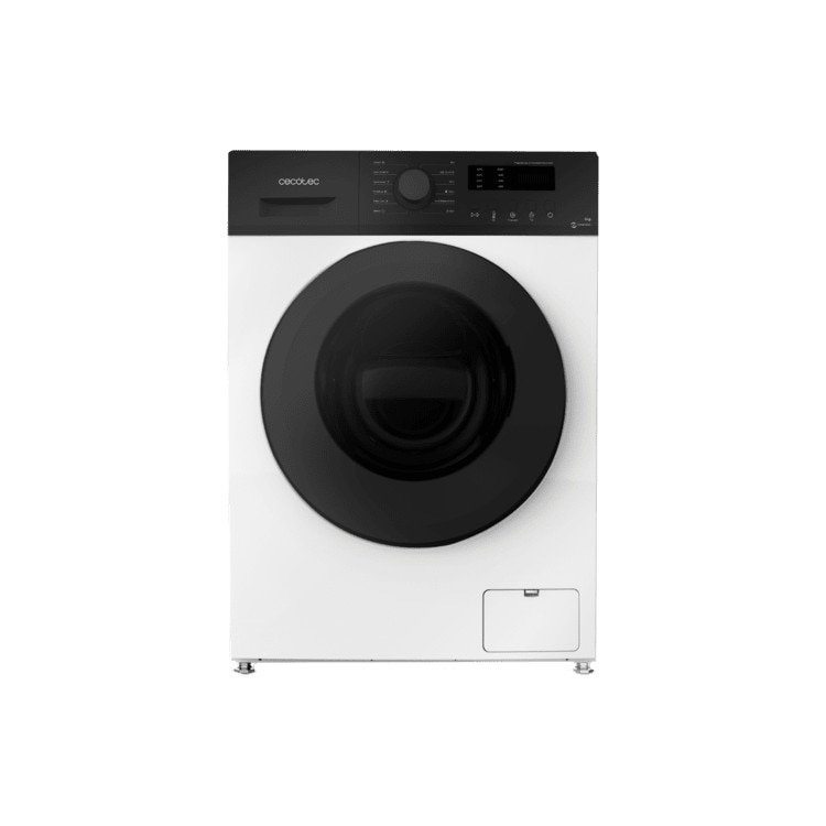 Masina de spalat rufe Cecotec, Bolero DressCode 6150 Inverter A, 6 kg, 1000 RPM, 12 programe prestabilite, functie SteamMax, functie Drum Clean, tehnologie Inverter Plus, design modern, picioare ajustabile, alb