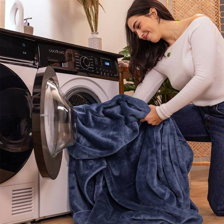 Masina de spalat rufe Cecotec, Bolero DressCode 6150 Inverter A, 6 kg, 1000 RPM, 12 programe prestabilite, functie SteamMax, functie Drum Clean, tehnologie Inverter Plus, design modern, picioare ajustabile, alb