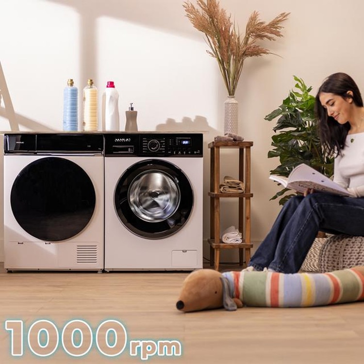 Masina de spalat rufe Cecotec, Bolero DressCode 6150 Inverter A, 6 kg, 1000 RPM, 12 programe prestabilite, functie SteamMax, functie Drum Clean, tehnologie Inverter Plus, design modern, picioare ajustabile, alb