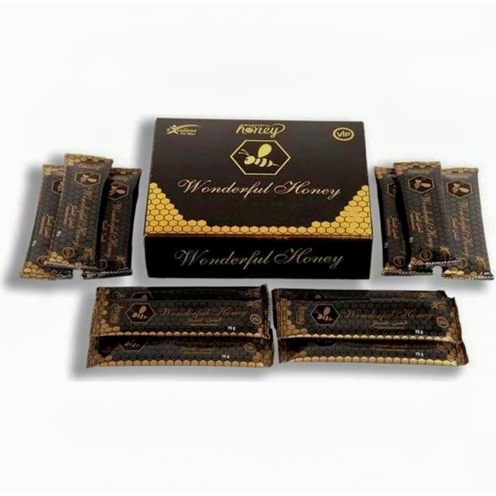 Miere Premium cu Plante Selectionate, 12 × 15 g, Plicuri Individuale, Miere cu Ginseng, Kola, Petit Kola, Hibiscus si Ghimbir – Format Practic Zilnic