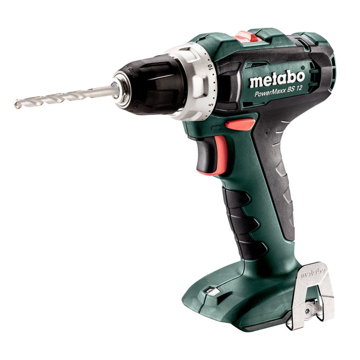 Masina de gaurit si insurubat Metabo POWERMAXX BS 12, 12V, 40Nm, 2 viteze, 1-10mm, BODY set