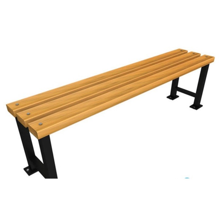 Bancă de grădină, 150cm, lemn, metal, rezistență la intemperii, culoare castaniu