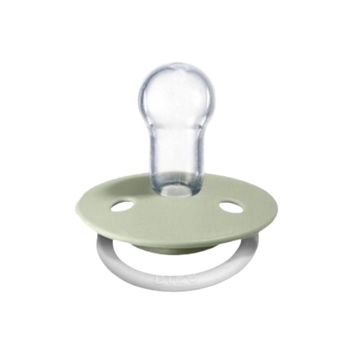 Suzetă anatomica Bibs De Lux fosforescentă, verde, 0-36 luni, silicon